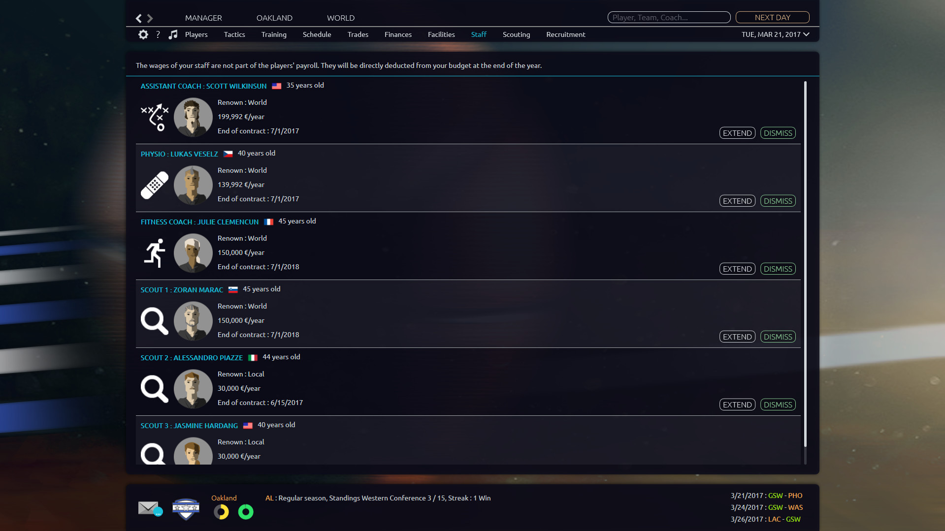 《职业篮球经理2017》 英文免安装版 游戏截图 7